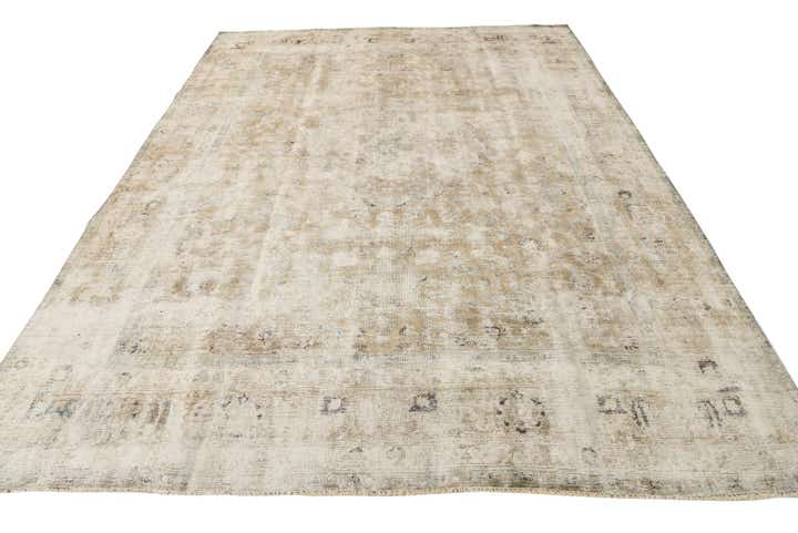 8' 7 x 11' 7 Hand Knotted Ultra Vintage Persian Wool Rug