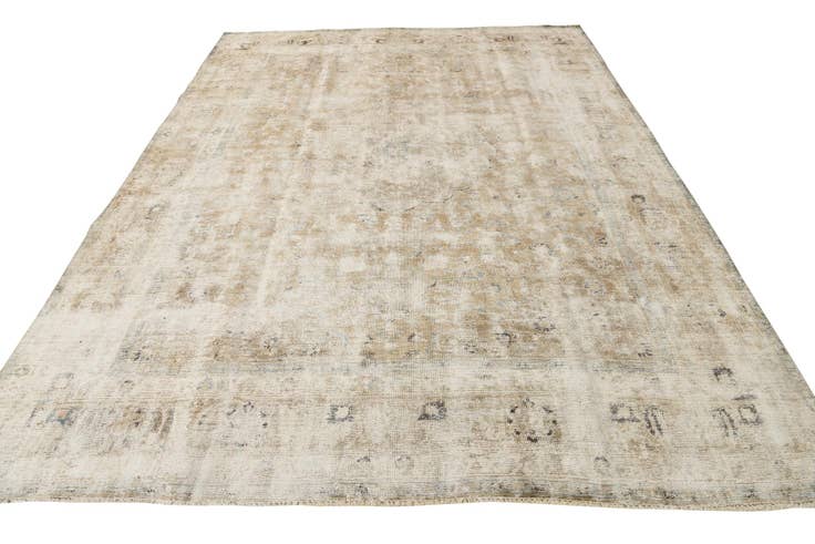 Detail image of 8' 7 x 11' 7 Hand Knotted Ultra Vintage Persian Wool Rug