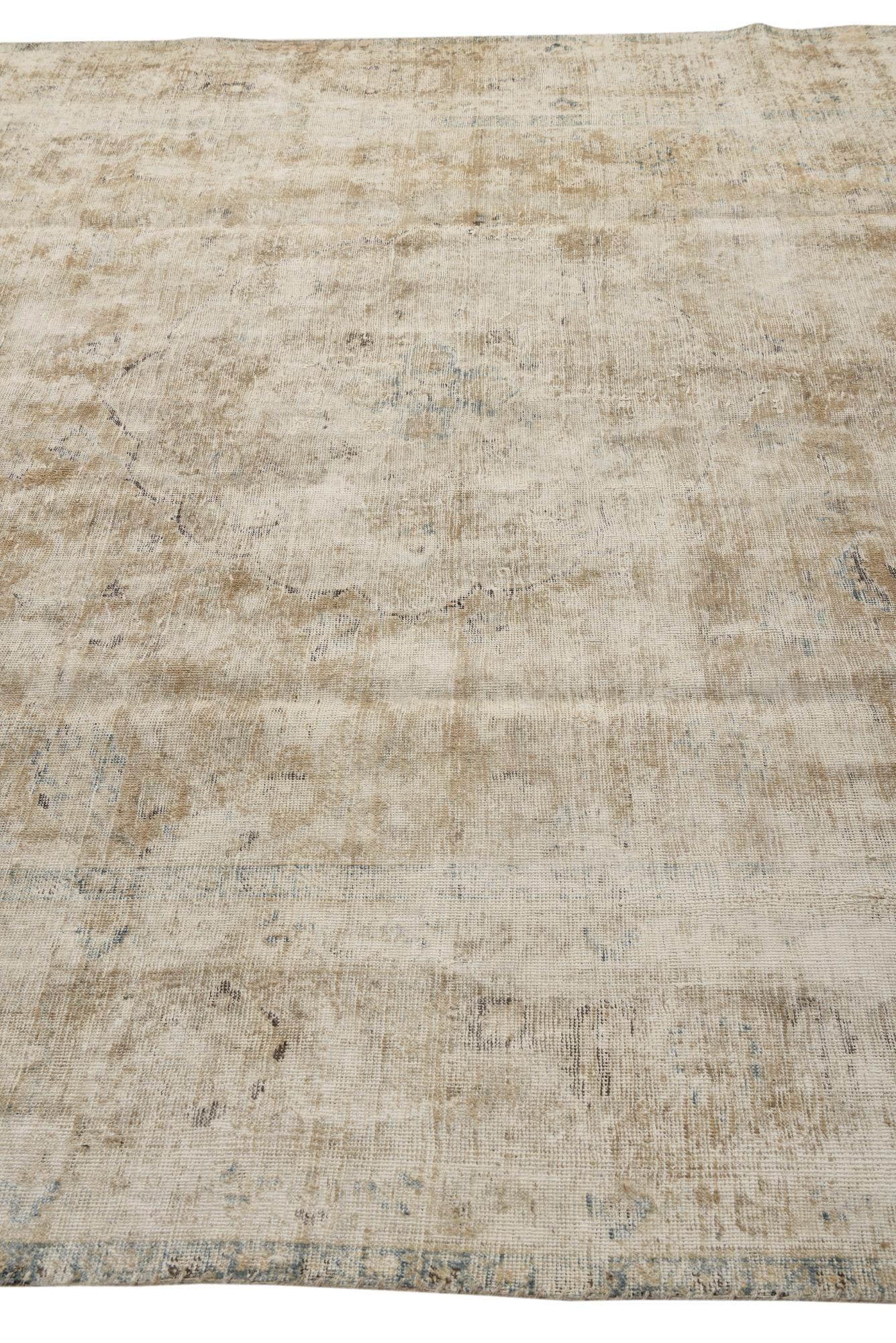 8' 7 x 11' 7 Hand Knotted Ultra Vintage Persian Wool Rug