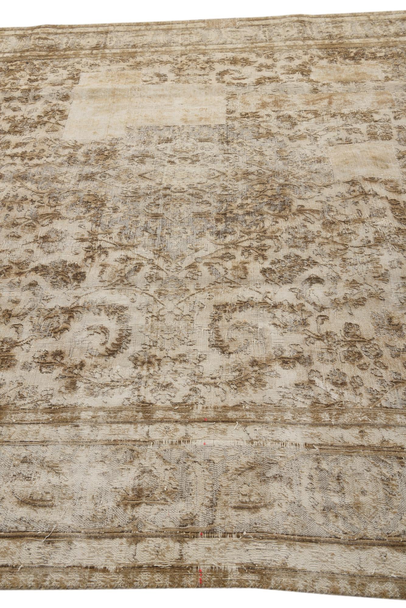 9' 2 x 12' 2 Hand Knotted Ultra Vintage Persian Wool Rug