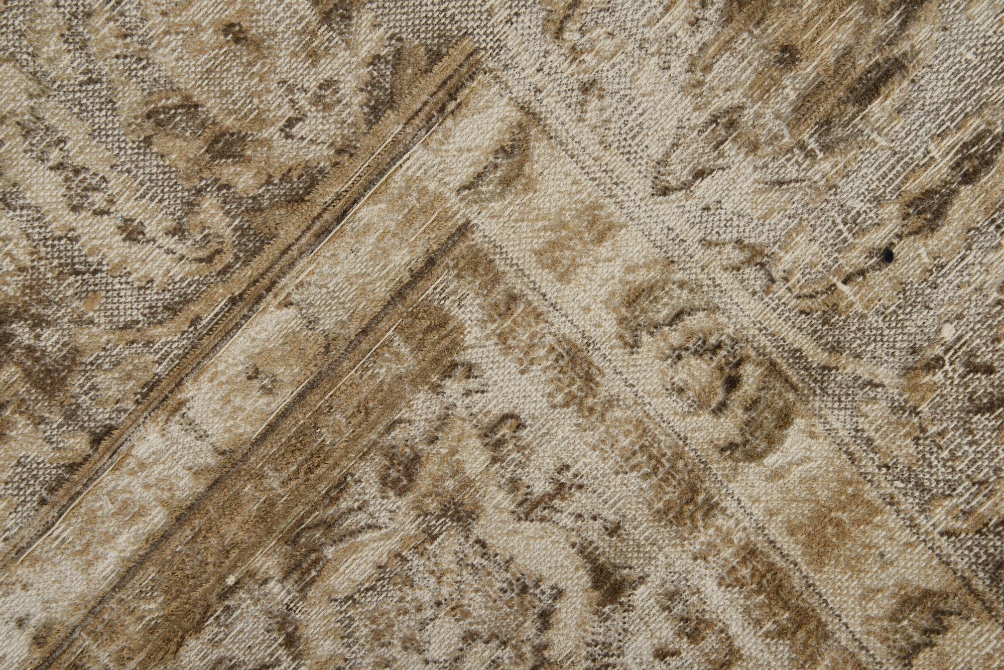 9' 2 x 12' 2 Hand Knotted Ultra Vintage Persian Wool Rug