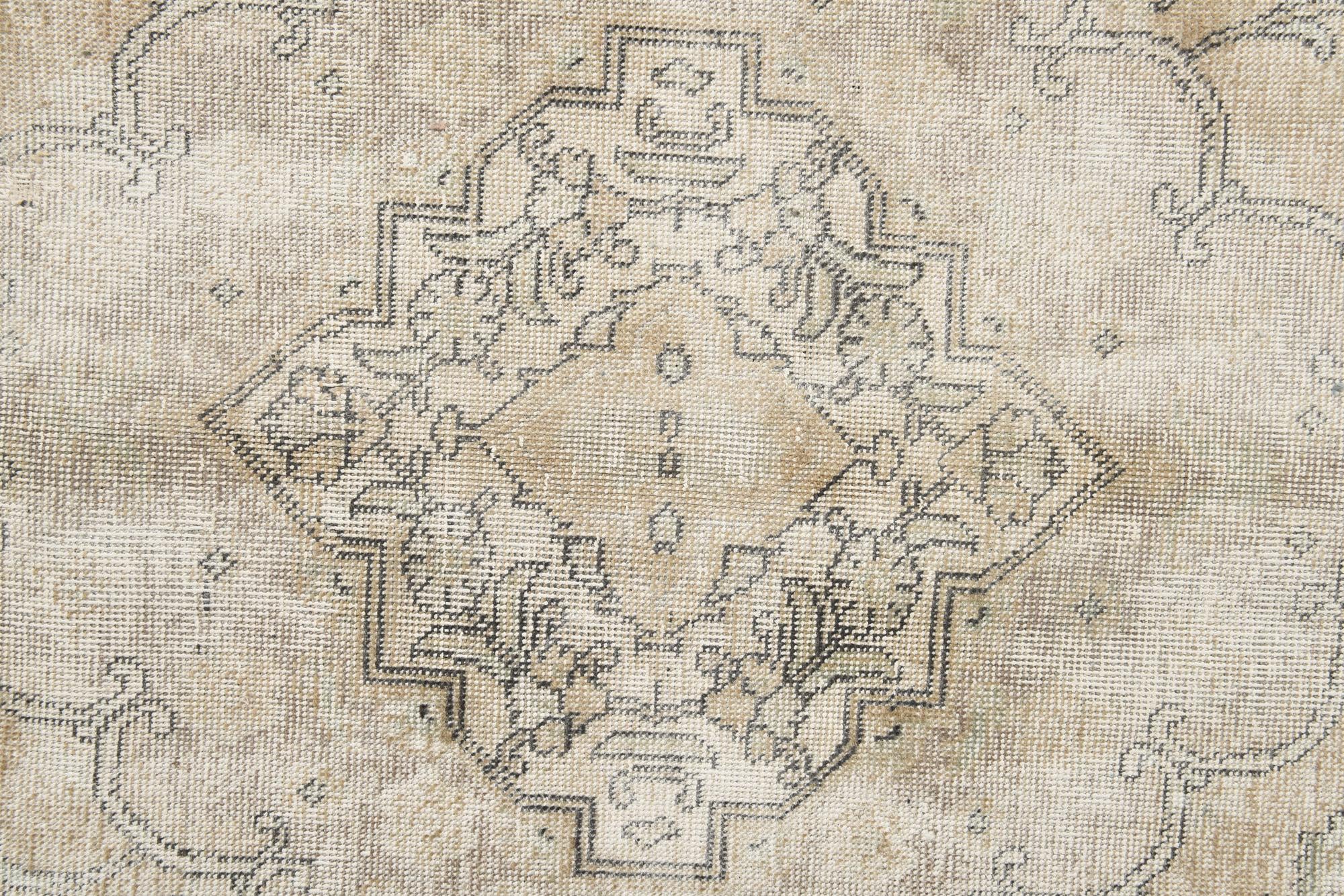 7' 9 x 11' Hand Knotted Ultra Vintage Persian Wool Rug