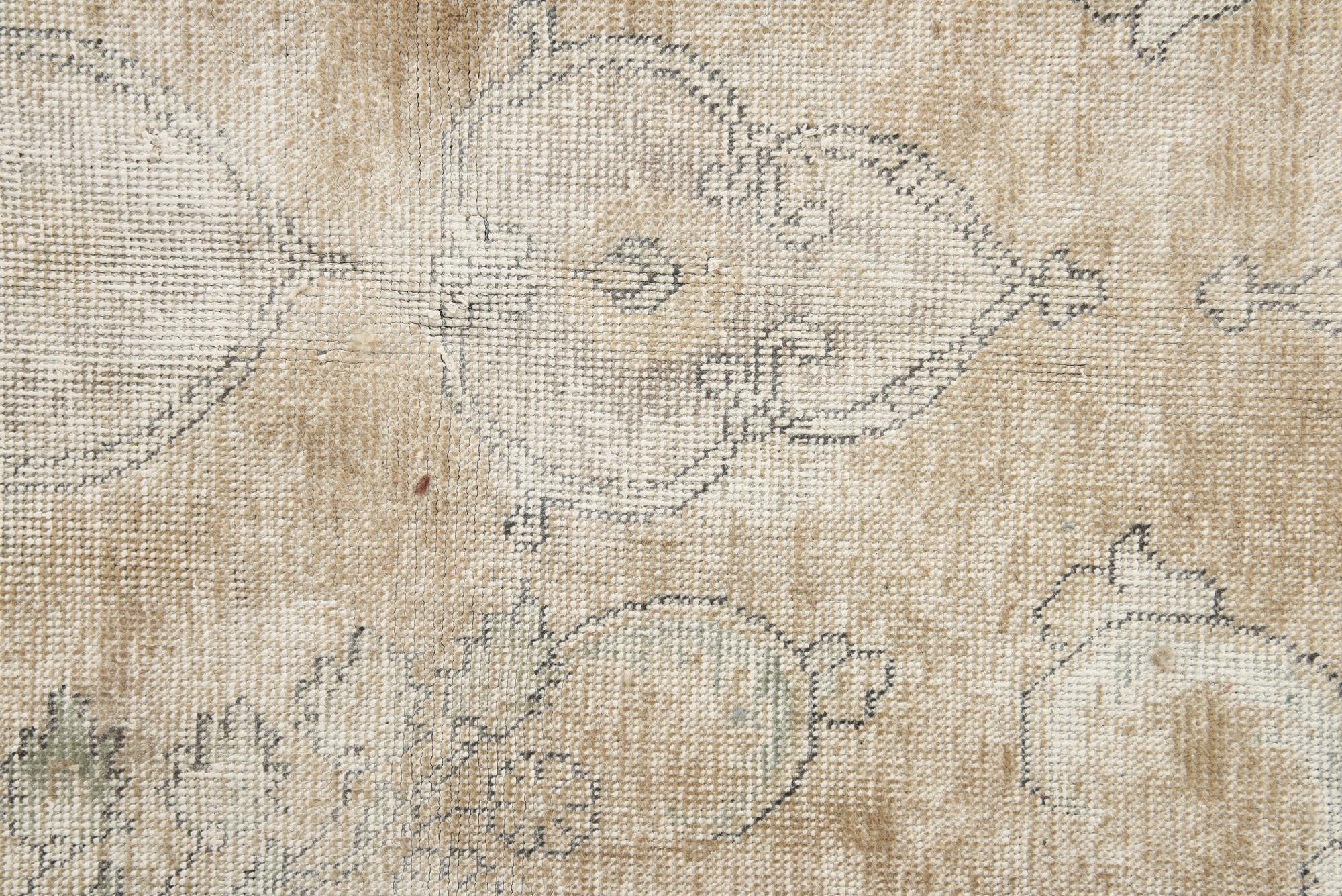7' 9 x 11' Hand Knotted Ultra Vintage Persian Wool Rug