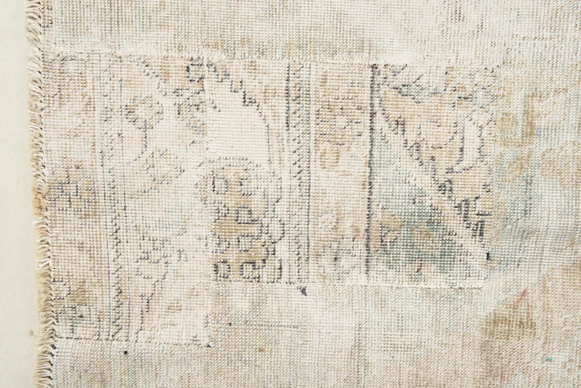 7' 9 x 11' Hand Knotted Ultra Vintage Persian Wool Rug