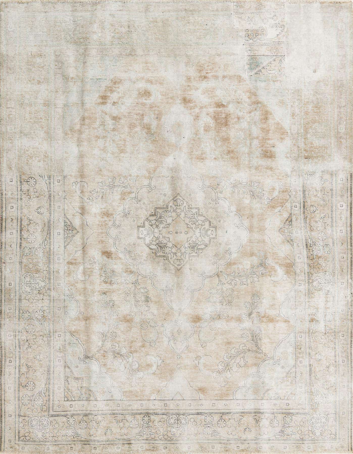 Primary image 7' 9 x 11'  Hand Knotted Ultra Vintage Persian Wool Rug