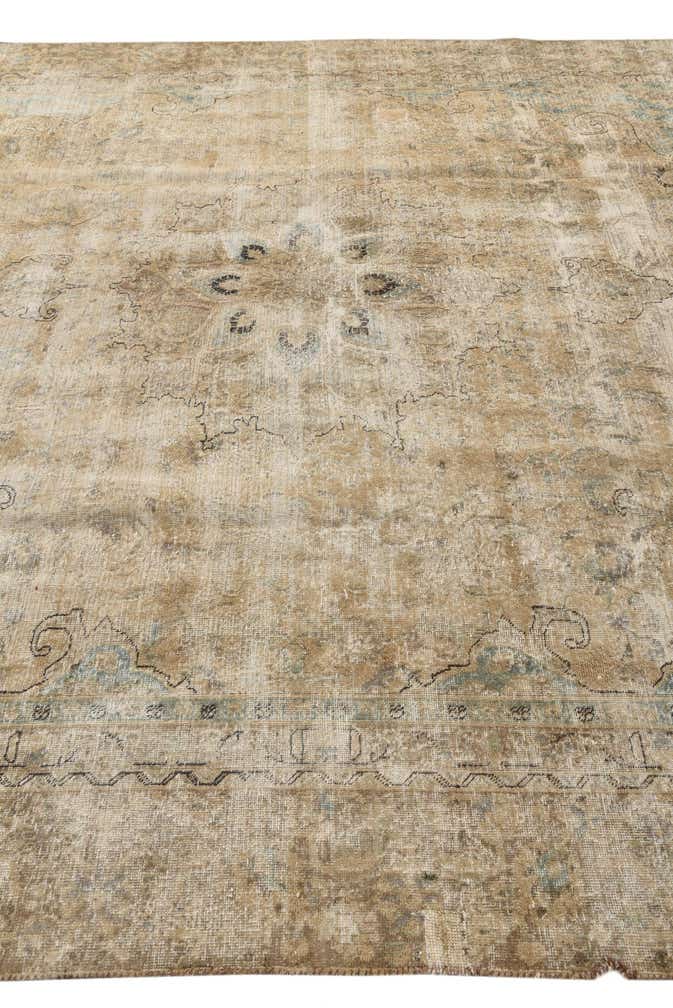 8' 10 x 11' 6 Hand Knotted Ultra Vintage Persian Wool Rug