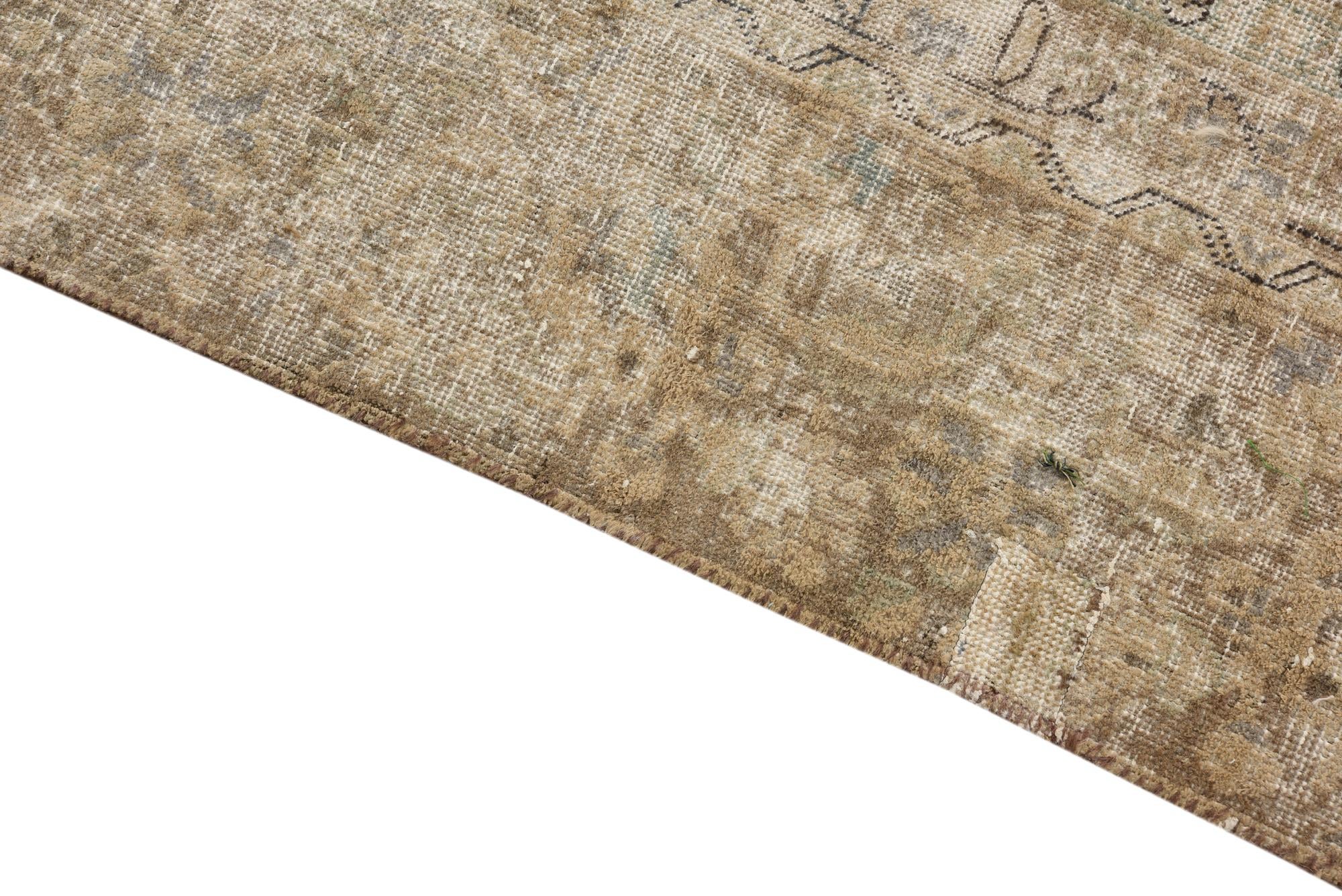 8' 10 x 11' 6 Hand Knotted Ultra Vintage Persian Wool Rug
