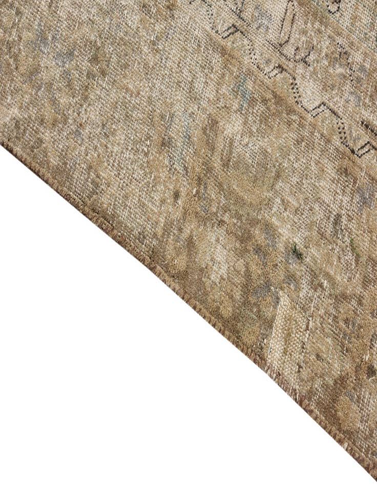 Detail image of 8' 10 x 11' 6  Hand Knotted Ultra Vintage Persian Wool Rug