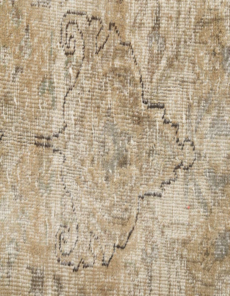 Detail image of 8' 10 x 11' 6  Hand Knotted Ultra Vintage Persian Wool Rug