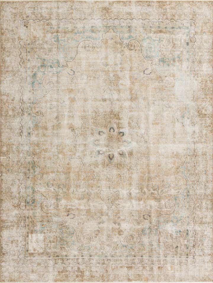 8' 10 x 11' 6 Hand Knotted Ultra Vintage Persian Wool Rug