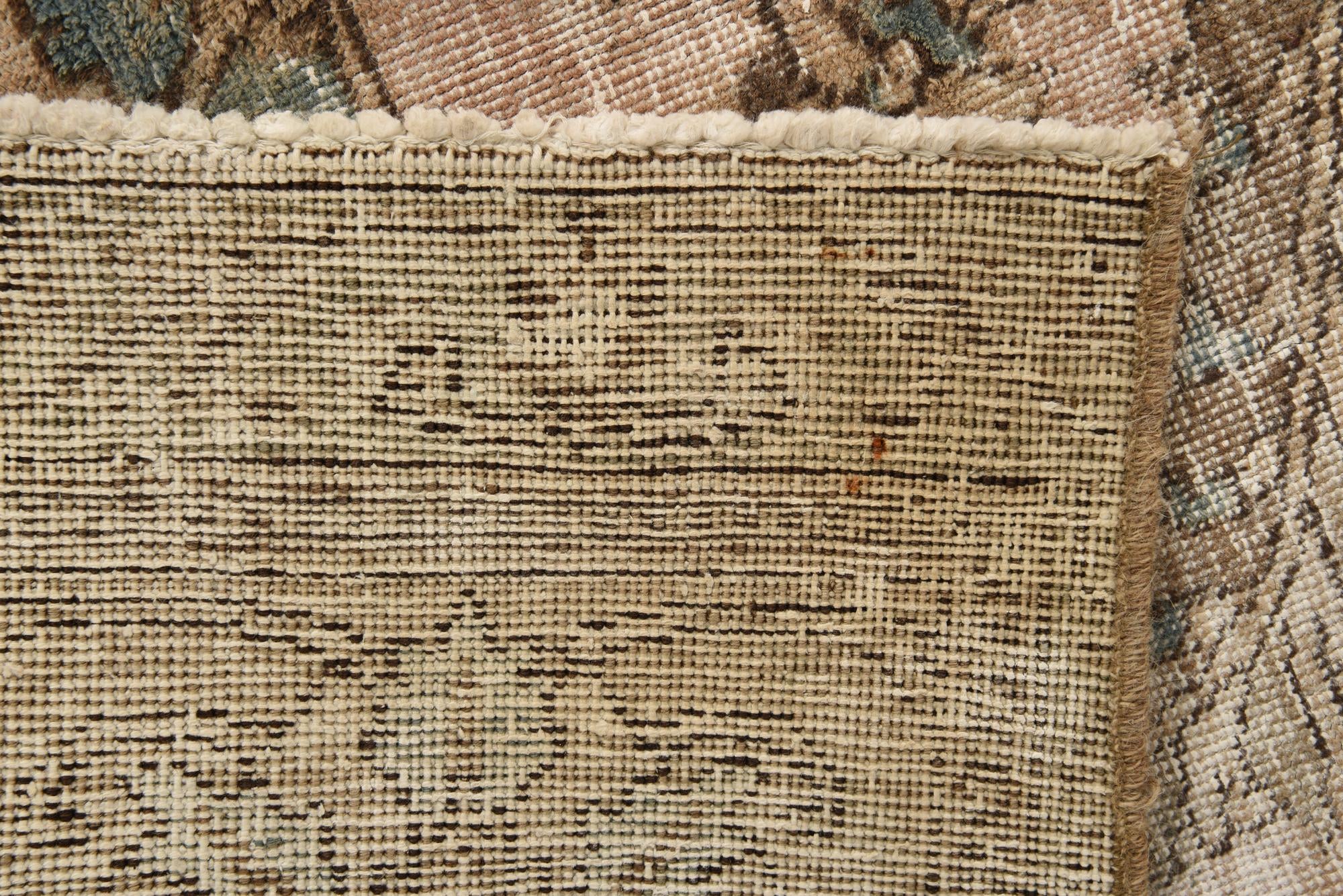 9' x 12' 10 Hand Knotted Ultra Vintage Persian Wool Rug