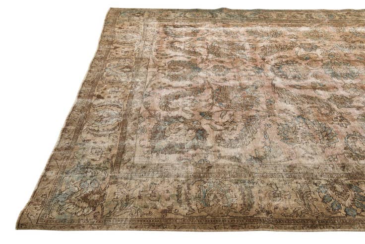 Vue détaillée : 275cm x 390cm Noué main Ultra Vintage Tapis Persan Laine