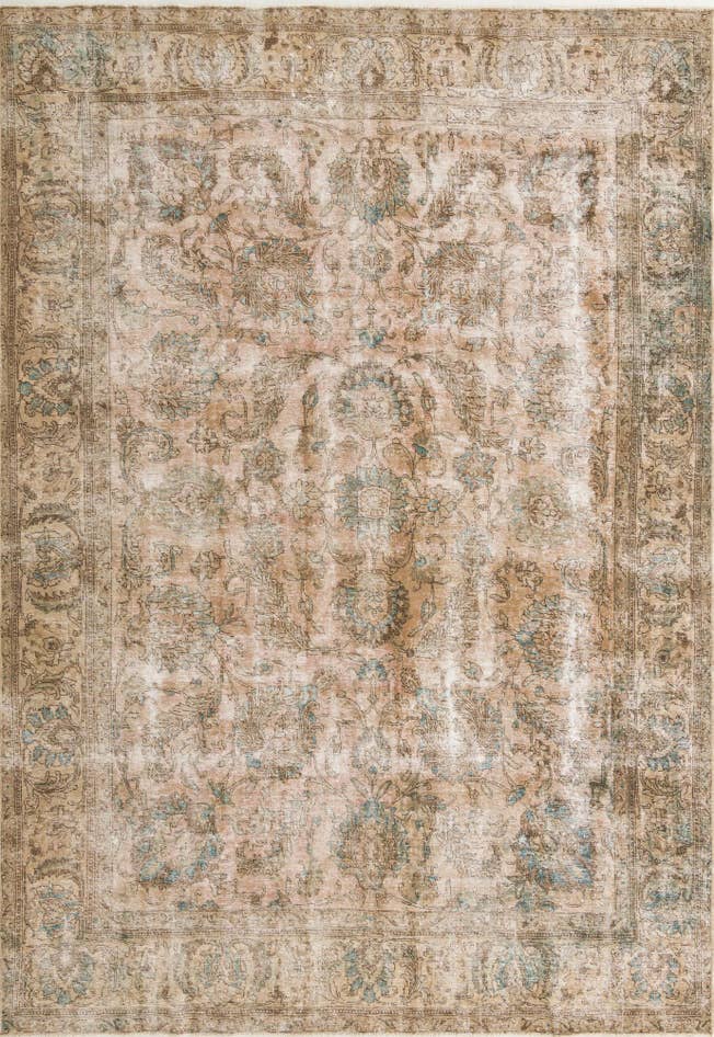 Vue détaillée : 275cm x 390cm Noué main Ultra Vintage Tapis Persan Laine
