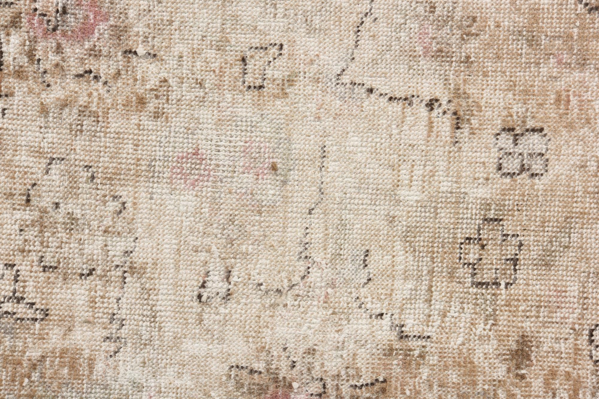 9' 8 x 12' 3 Hand Knotted Ultra Vintage Persian Wool Rug