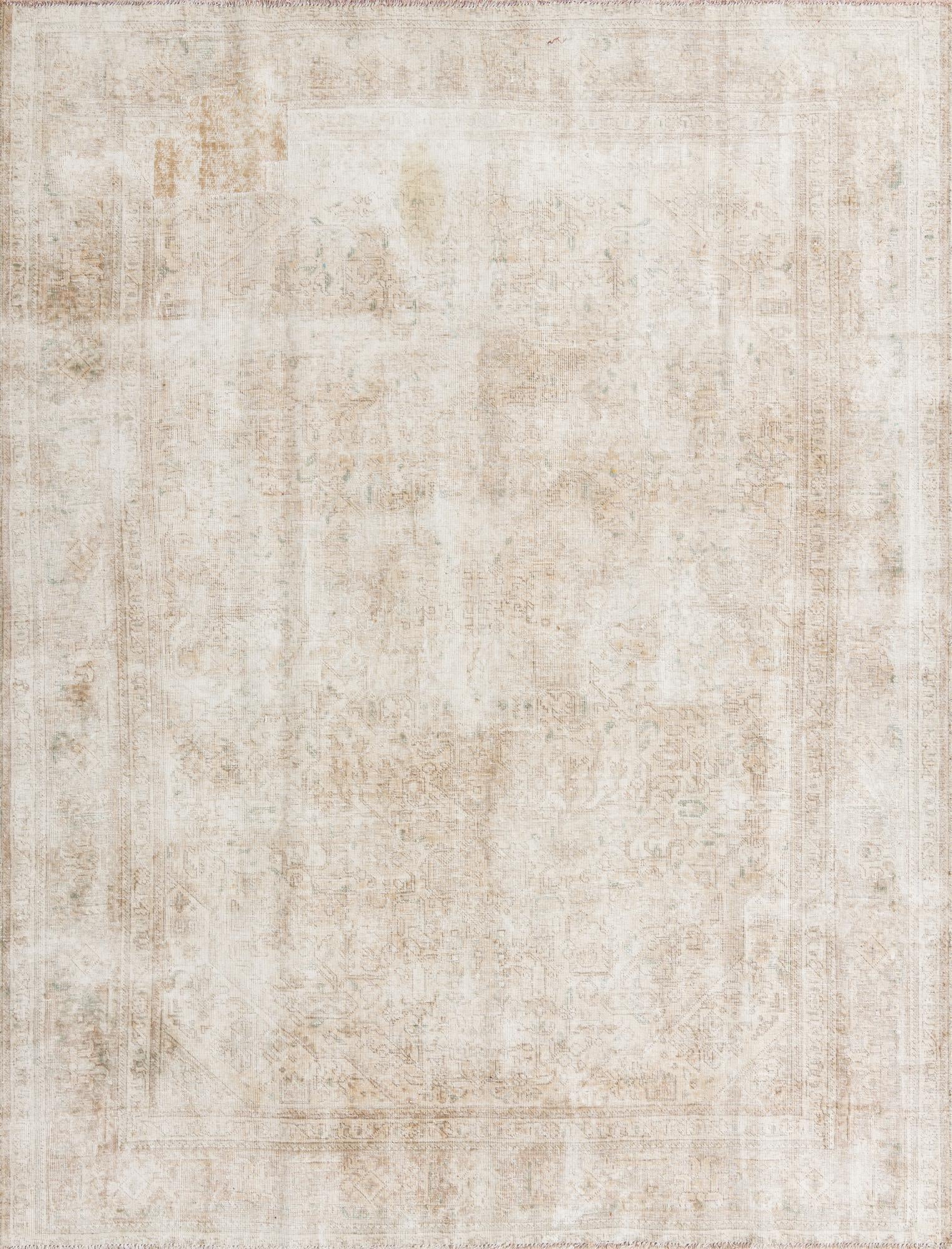 8' x 10' 5 Hand Knotted Ultra Vintage Persian Wool Rug