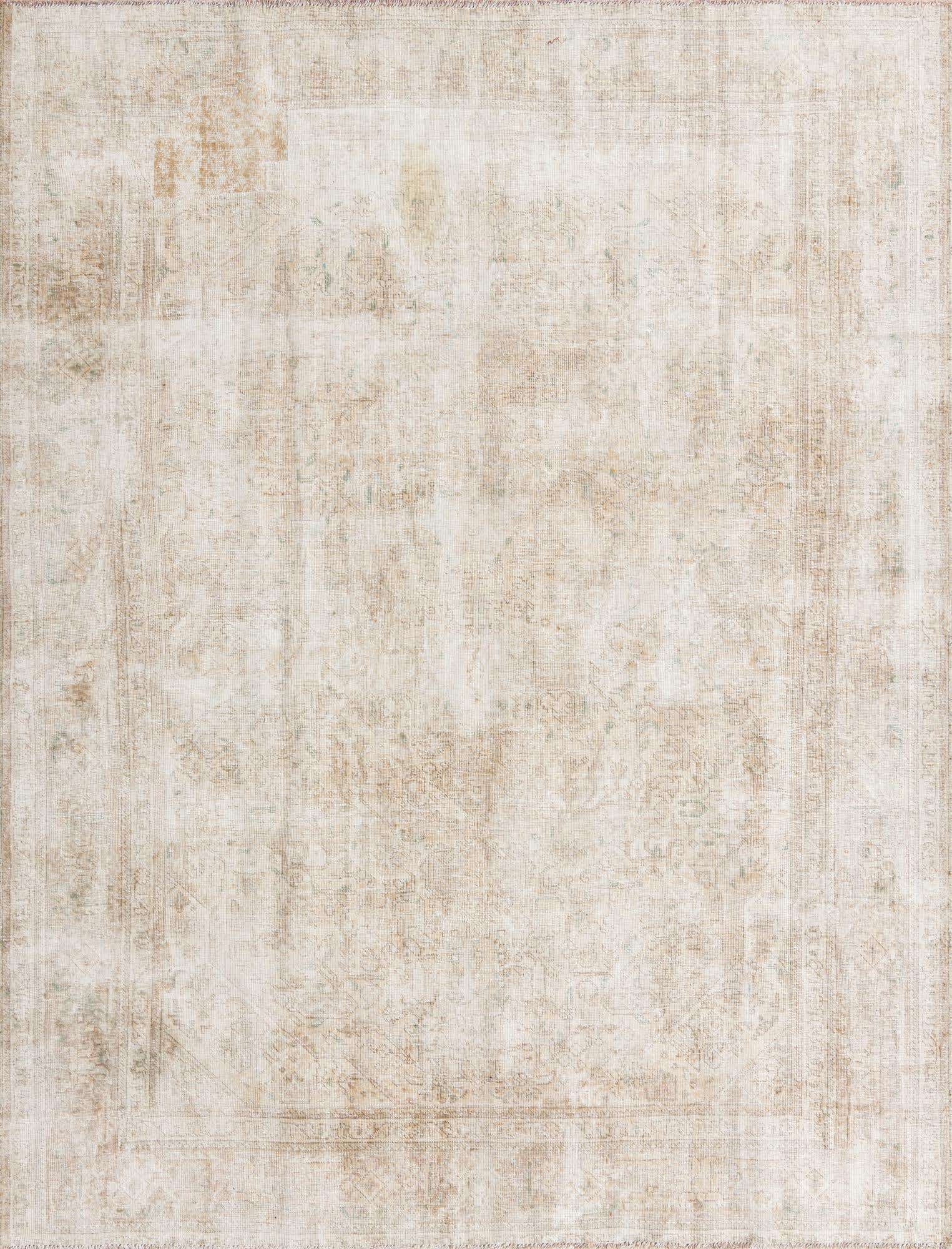 8' x 10' 5 Hand Knotted Ultra Vintage Persian Wool Rug