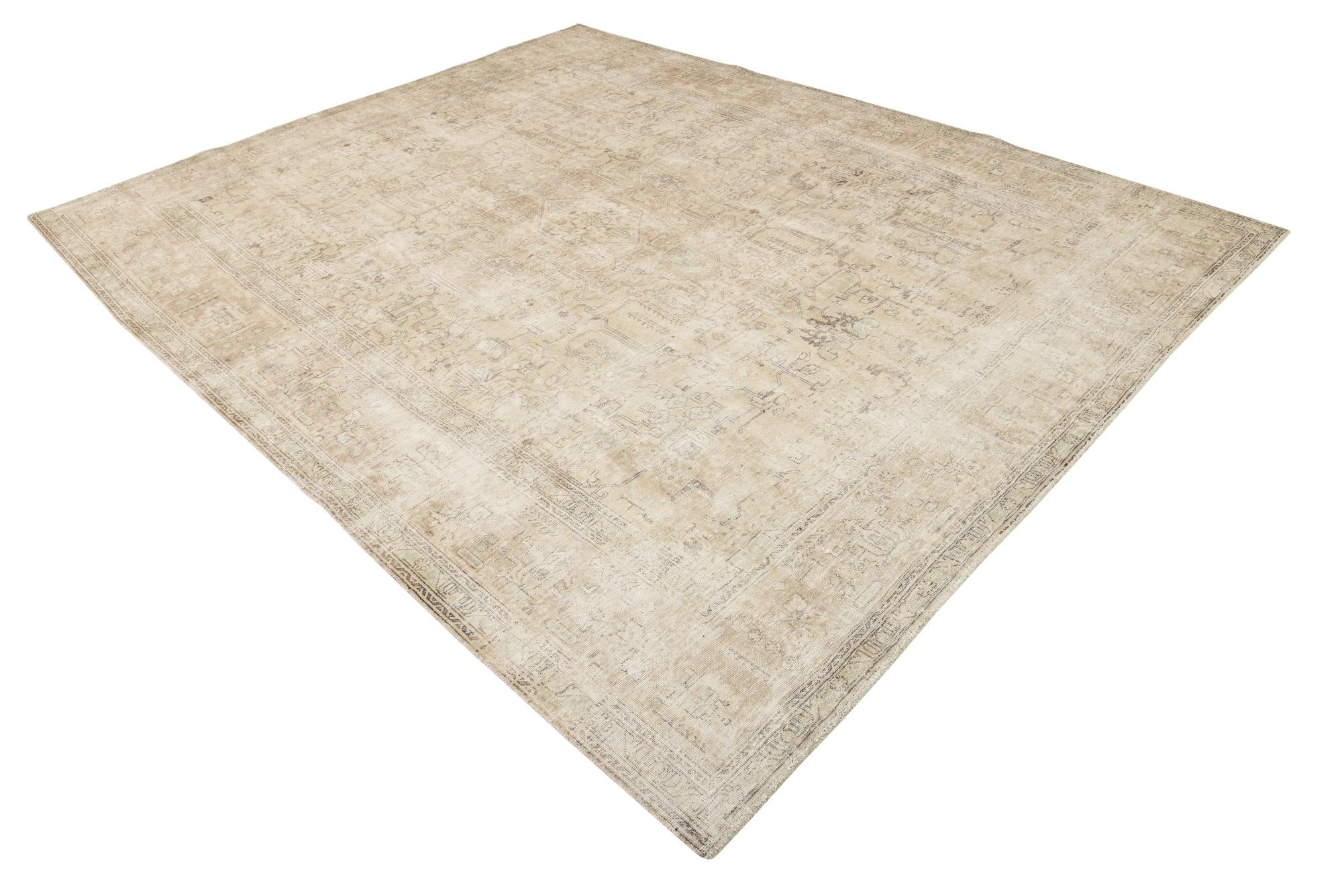 8' 2 x 10' 7 Hand Knotted Ultra Vintage Persian Wool Rug