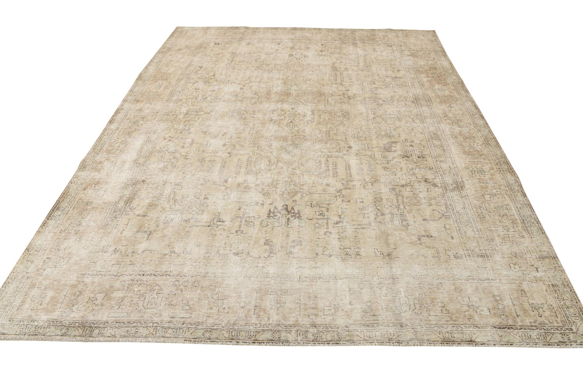 8' 2 x 10' 7 Hand Knotted Ultra Vintage Persian Wool Rug