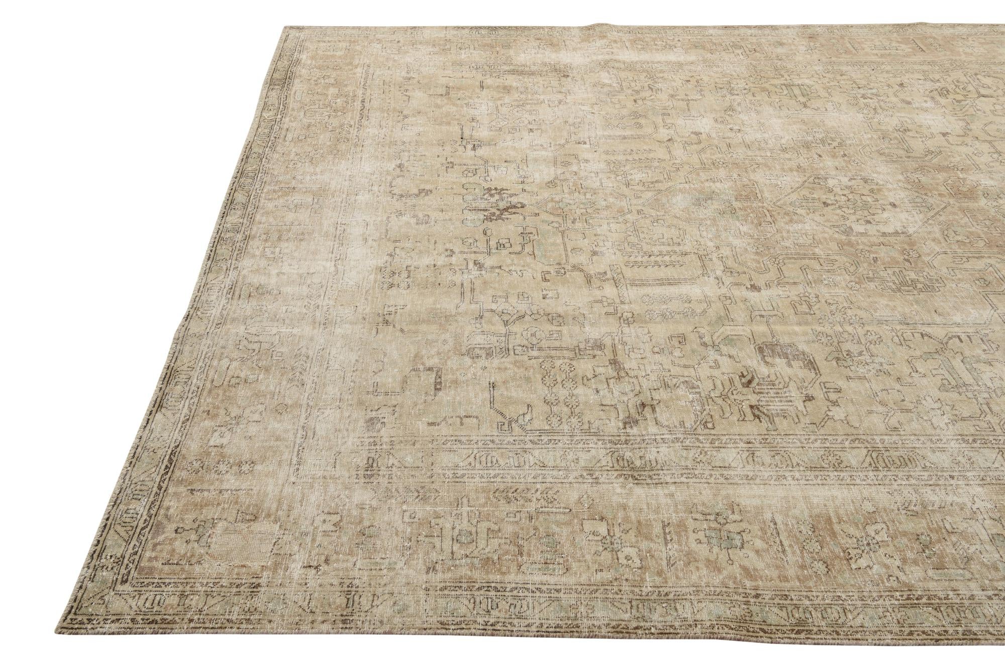 8' 2 x 10' 7 Hand Knotted Ultra Vintage Persian Wool Rug