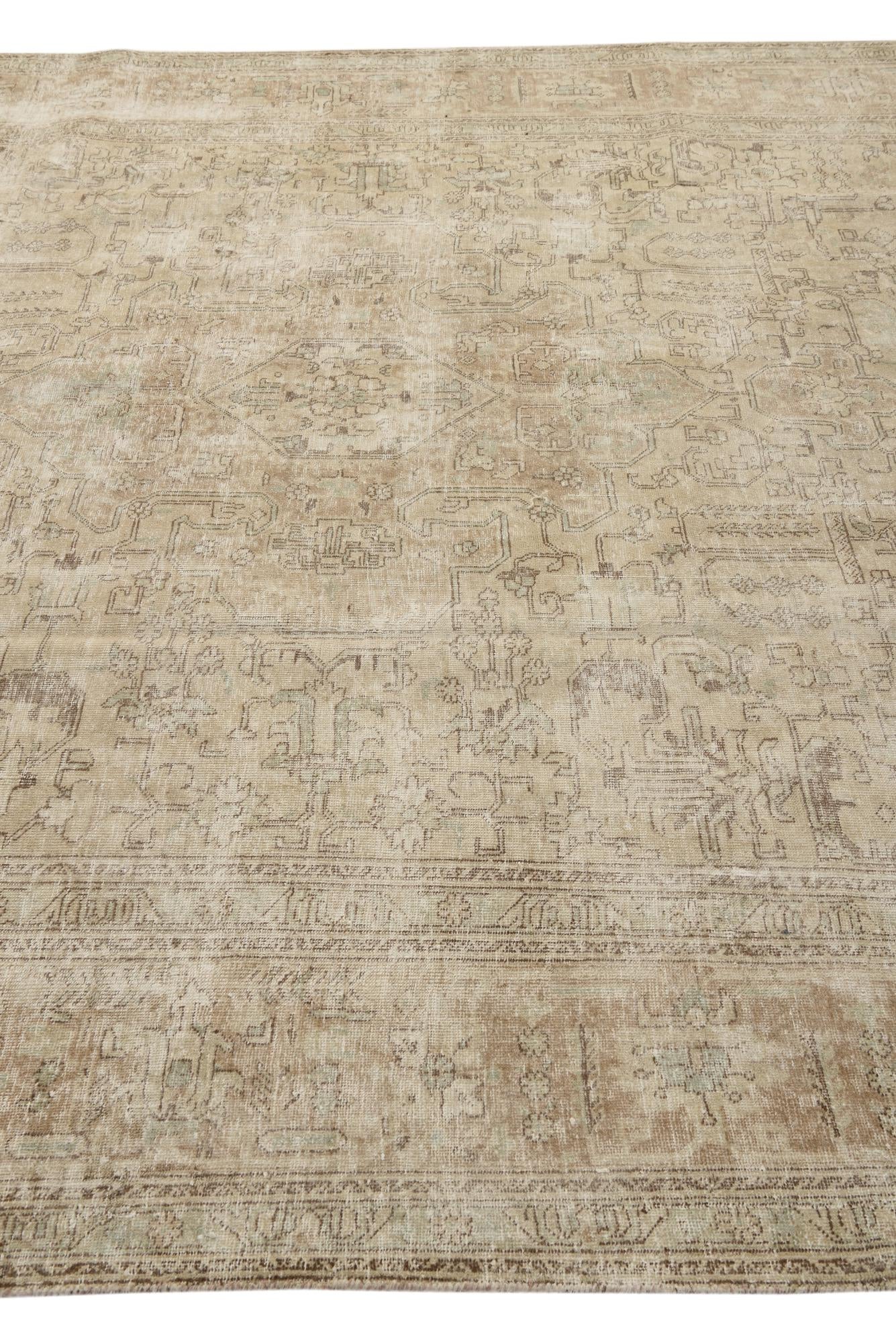 8' 2 x 10' 7 Hand Knotted Ultra Vintage Persian Wool Rug