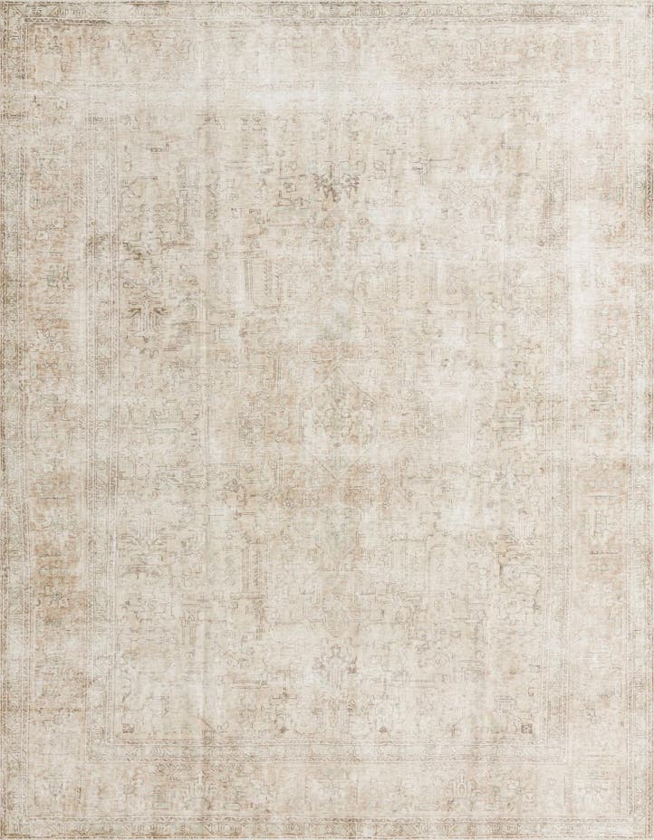  8' 2 x 10' 7  Hand Knotted Ultra Vintage Persian W...