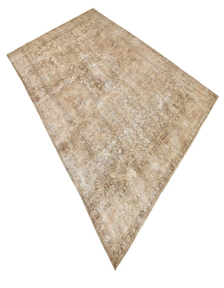 Detail image of 7' 8 x 11'  Hand Knotted Ultra Vintage Persian Wool Rug