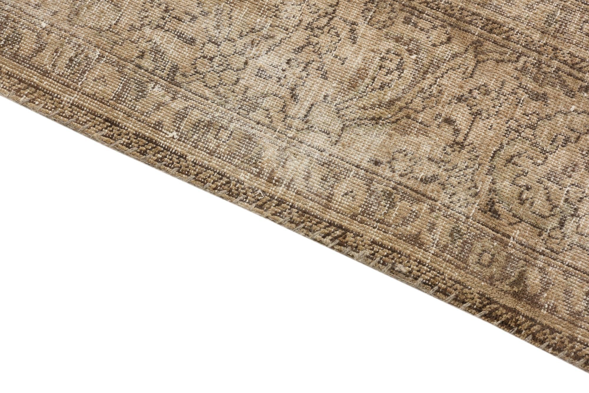 7' 8 x 11' Hand Knotted Ultra Vintage Persian Wool Rug