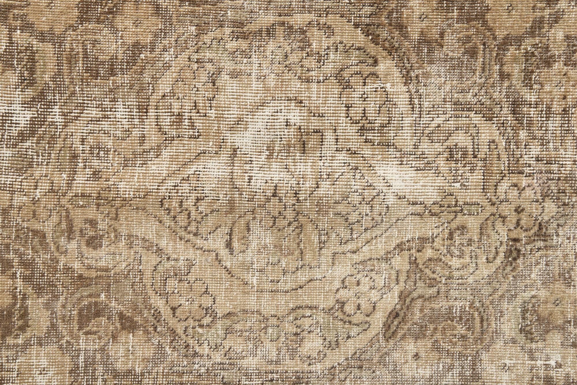 7' 8 x 11' Hand Knotted Ultra Vintage Persian Wool Rug
