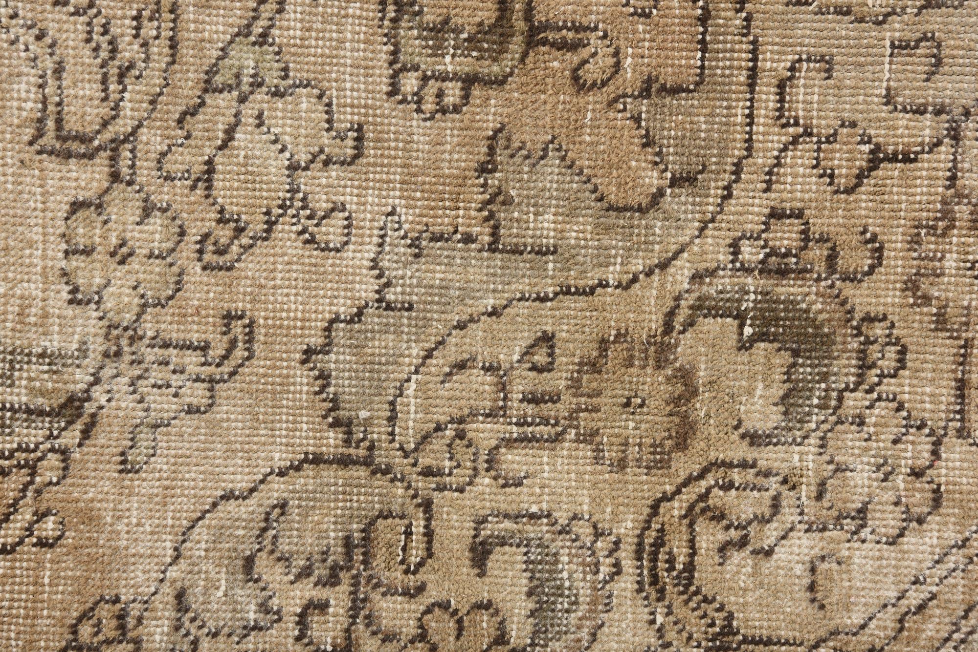 7' 8 x 11' Hand Knotted Ultra Vintage Persian Wool Rug
