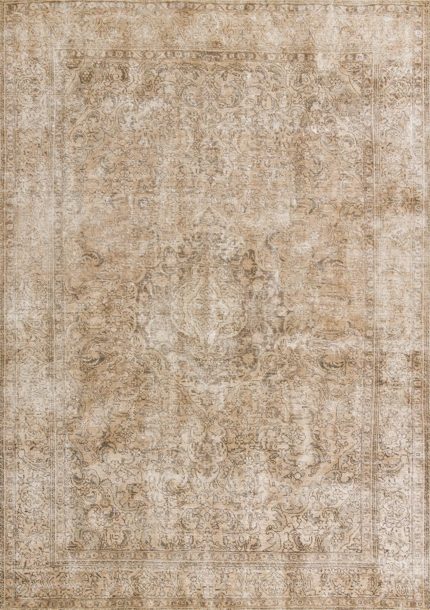 7' 8 x 11' Hand Knotted Ultra Vintage Persian Wool Rug