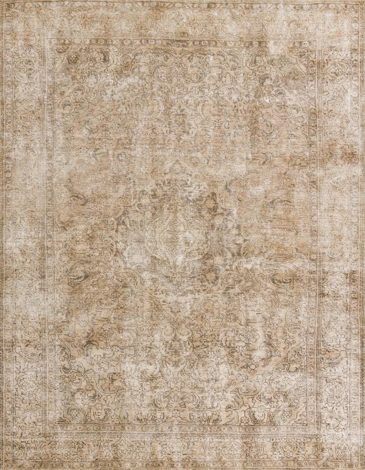  7' 8 x 11'  Hand Knotted Ultra Vintage Persian W...