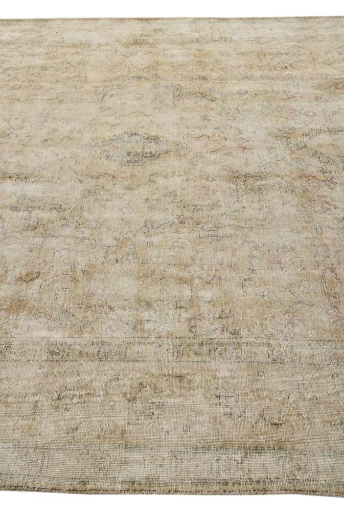 9' 6 x 12' 7 Hand Knotted Ultra Vintage Persian Wool Rug