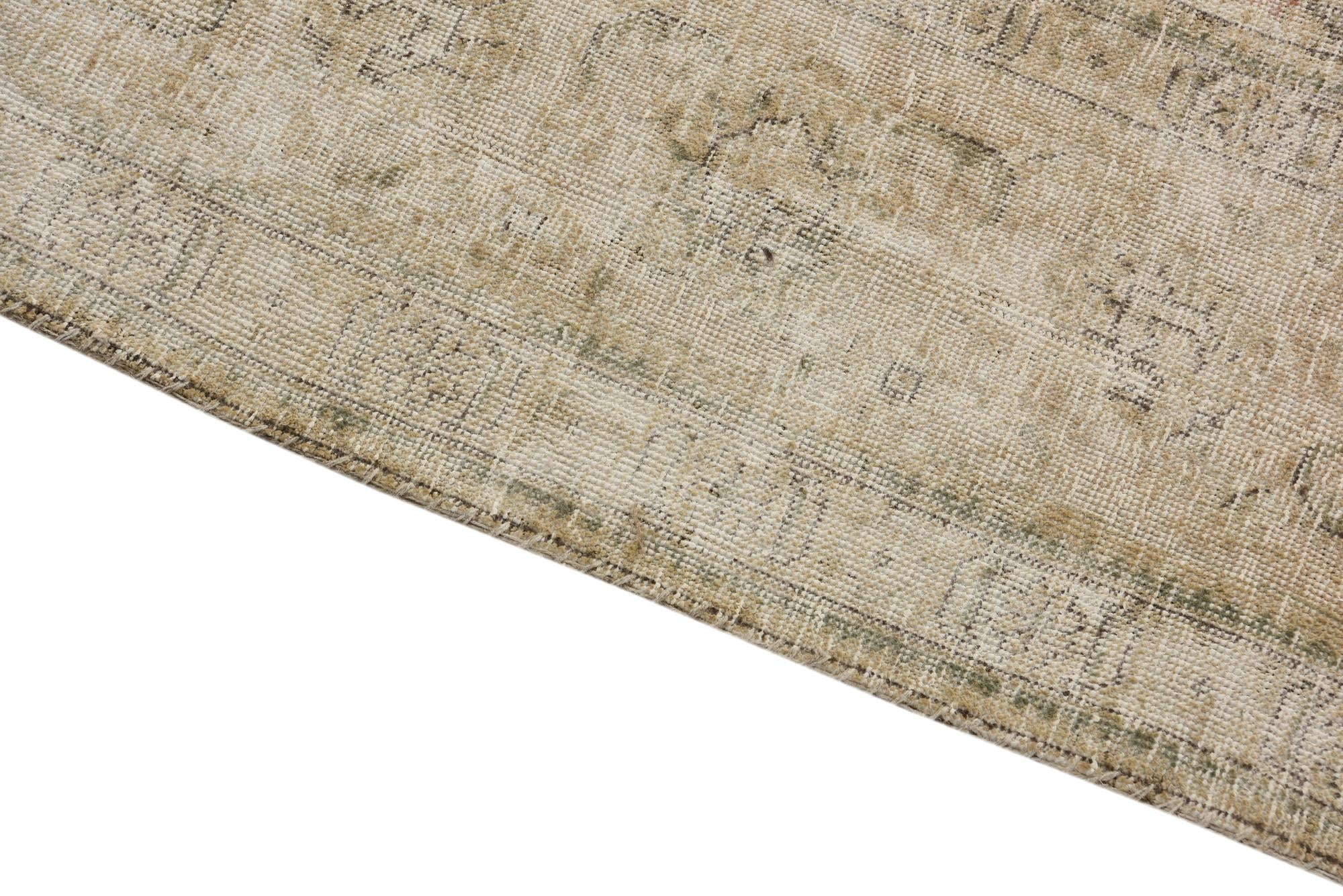 9' 6 x 12' 7 Hand Knotted Ultra Vintage Persian Wool Rug