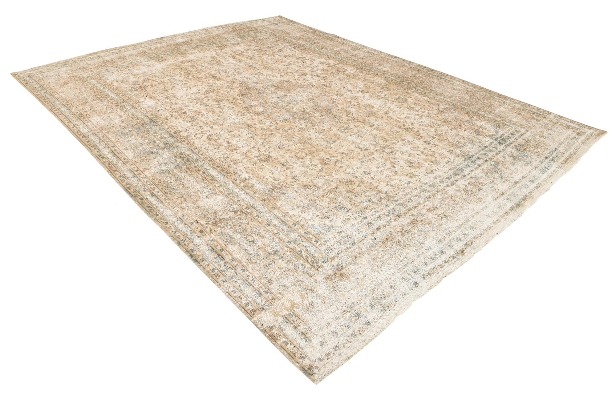 300cm x 395cm anudado a mano Ultra Vintage Alfombra Persa Lana