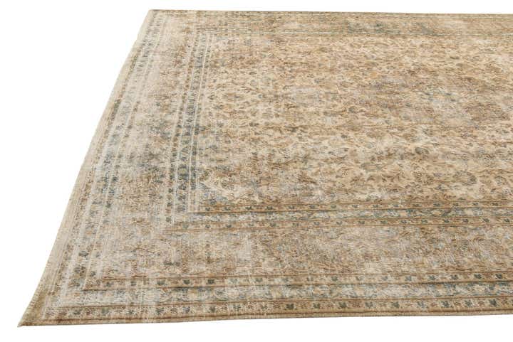 9' 10 x 13' Hand Knotted Ultra Vintage Persian Wool Rug