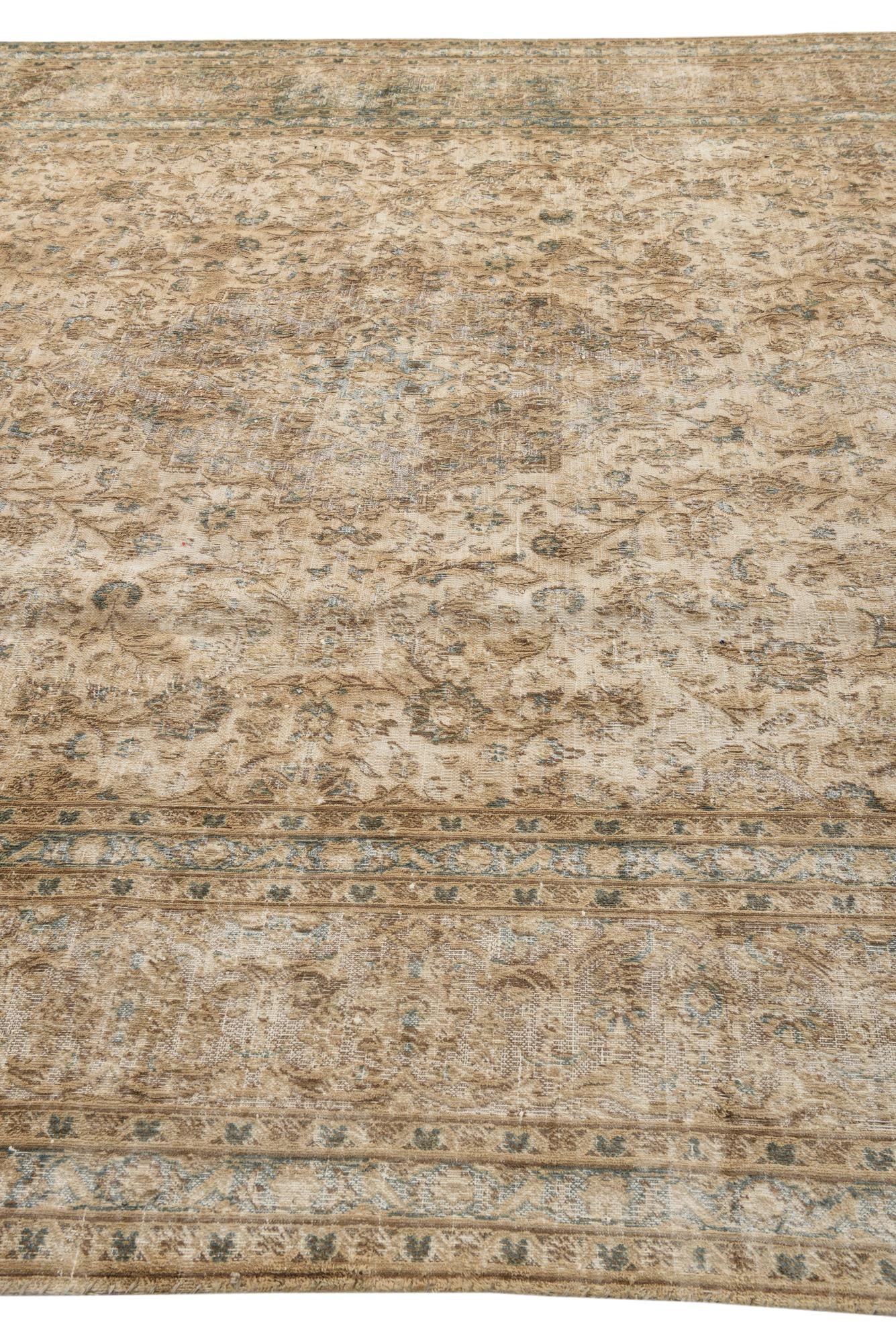 300cm x 395cm anudado a mano Ultra Vintage Alfombra Persa Lana