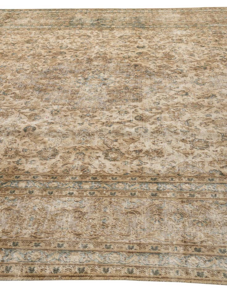 Detail image of 9' 10 x 13'  Hand Knotted Ultra Vintage Persian Wool Rug