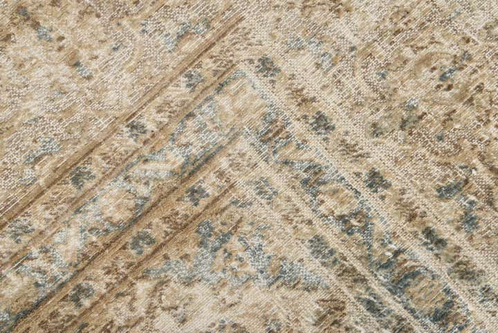 9' 10 x 13' Hand Knotted Ultra Vintage Persian Wool Rug