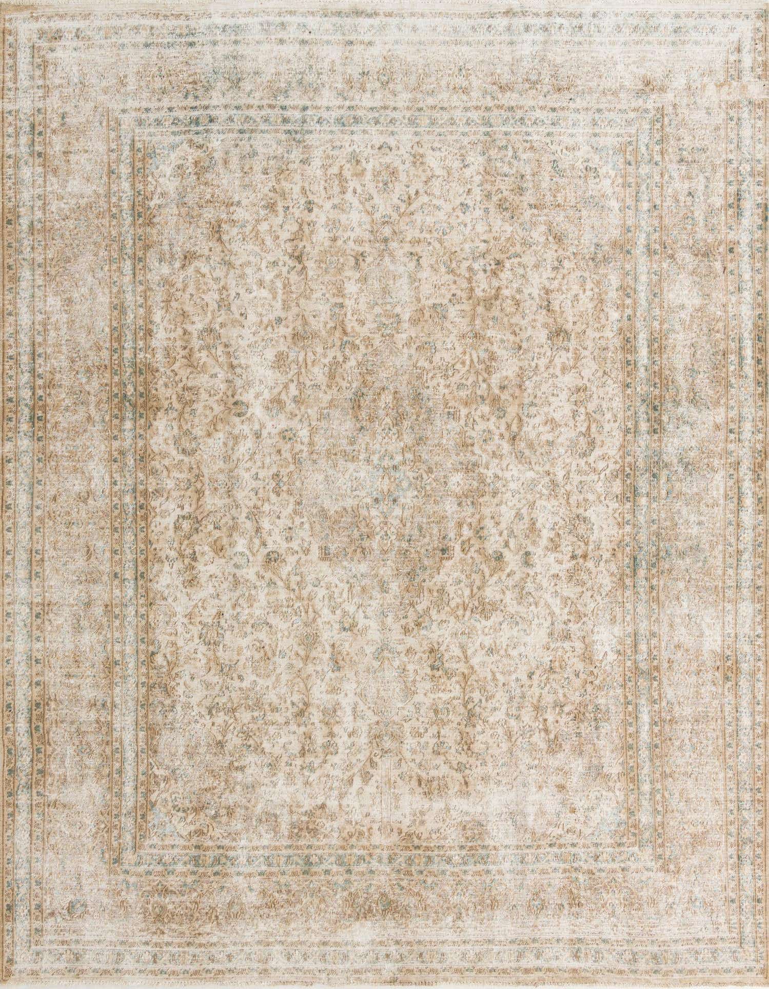 Primary image 9' 10 x 13'  Hand Knotted Ultra Vintage Persian Wool Rug