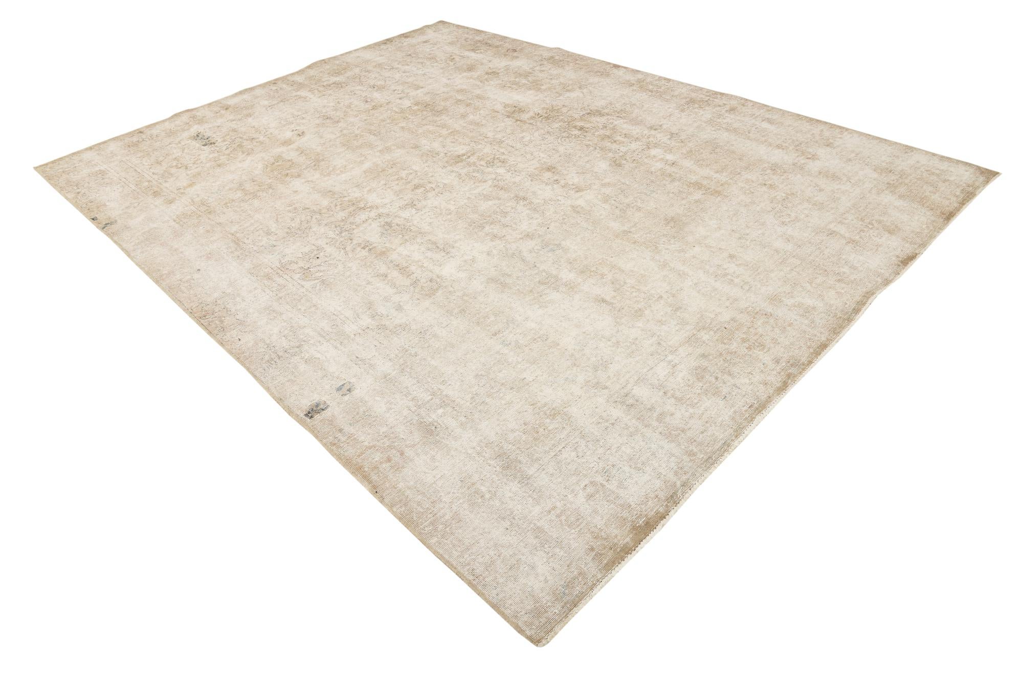 9' x 11' 8 Hand Knotted Ultra Vintage Persian Wool Rug