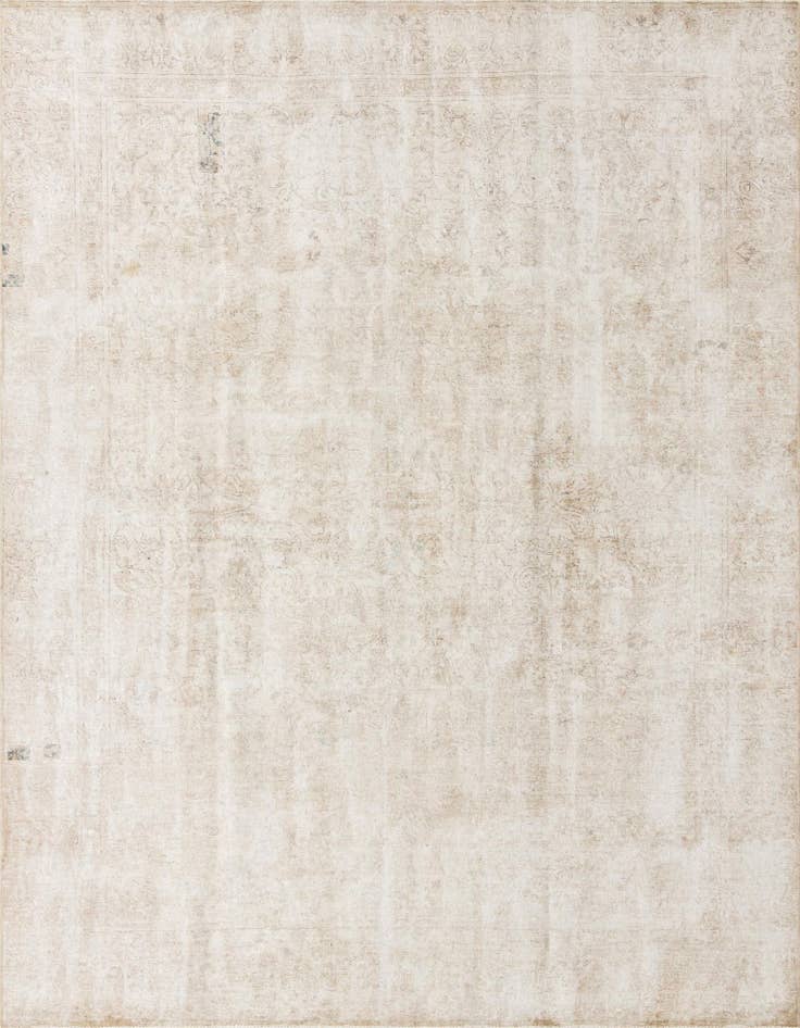 Detail image of 9' x 11' 8 Hand Knotted Ultra Vintage Persian Wool Rug