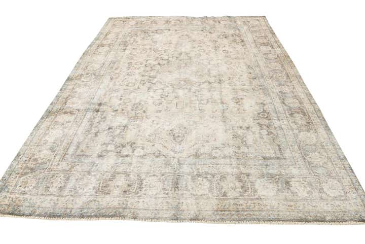 8' 3 x 11' Hand Knotted Ultra Vintage Persian Wool Rug