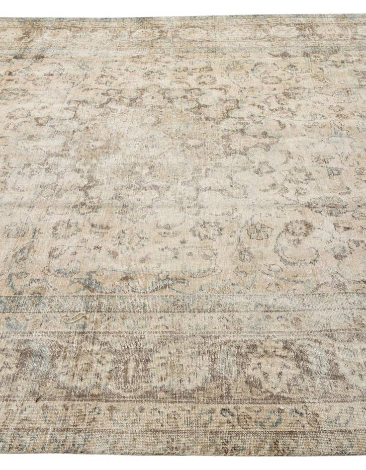 Detail image of 8' 3 x 11'  Hand Knotted Ultra Vintage Persian Wool Rug