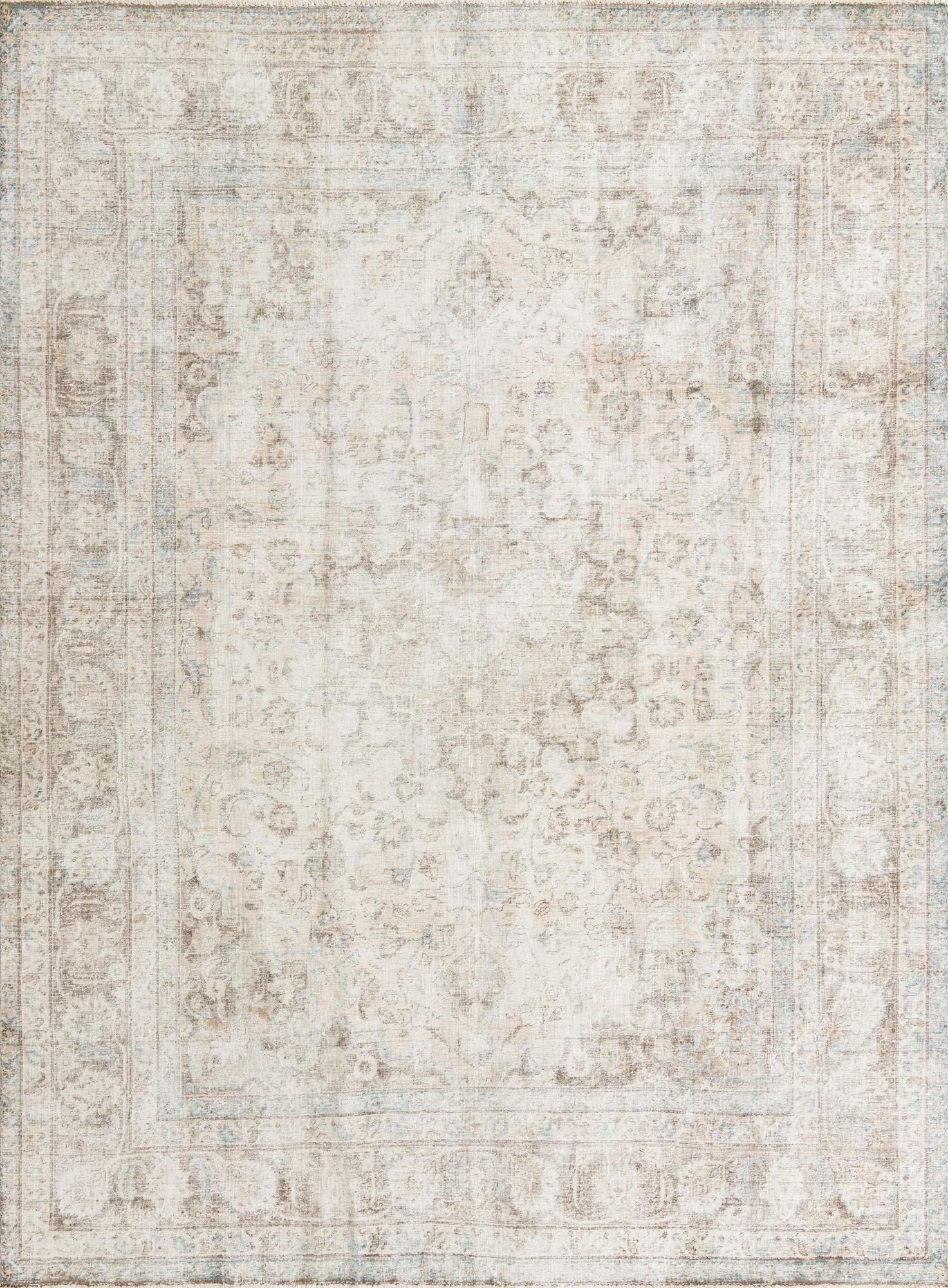 8' 3 x 11' Hand Knotted Ultra Vintage Persian Wool Rug