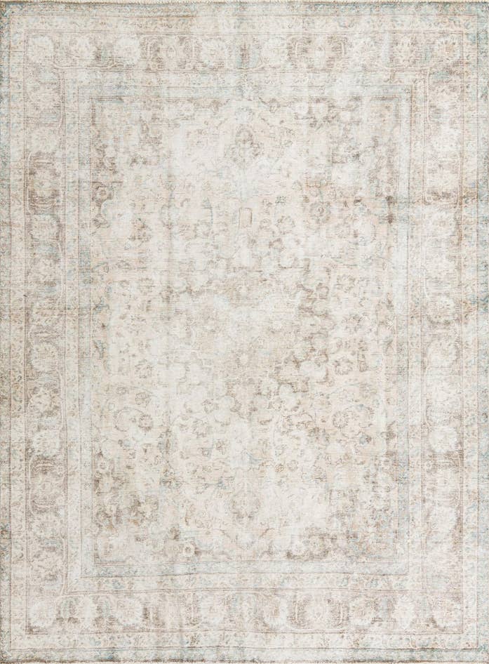 Detail image of 8' 3 x 11' Hand Knotted Ultra Vintage Persian Wool Rug