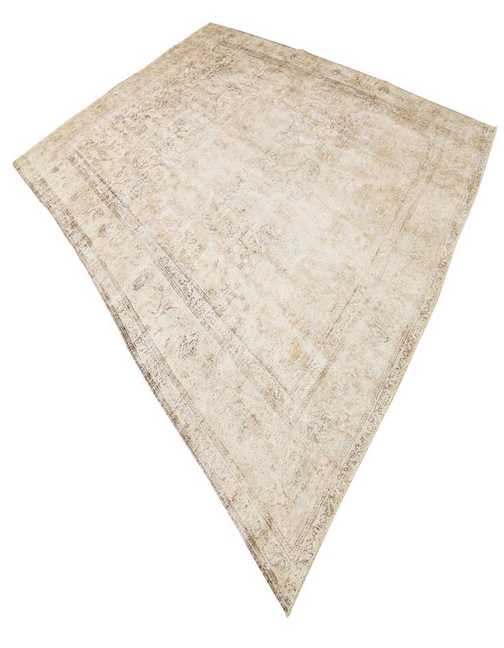 Detail image of 9' 8 x 13'  Hand Knotted Ultra Vintage Persian Wool Rug