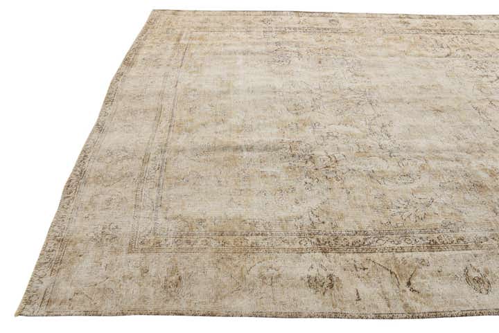 9' 8 x 13' Hand Knotted Ultra Vintage Persian Wool Rug