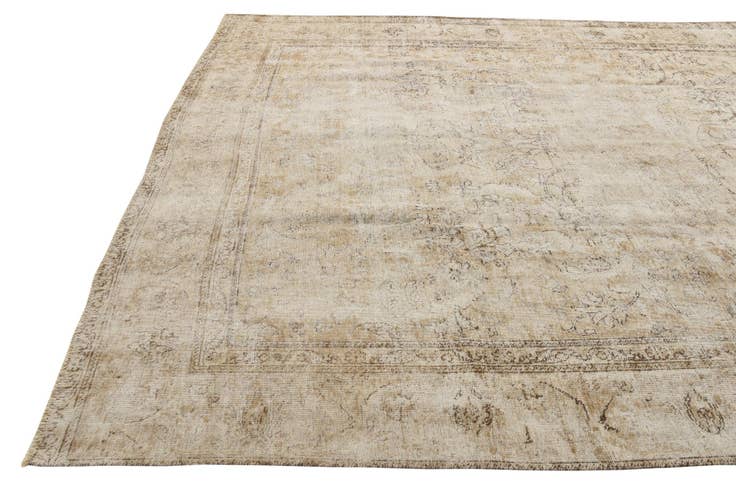 Detail image of 9' 8 x 13' Hand Knotted Ultra Vintage Persian Wool Rug