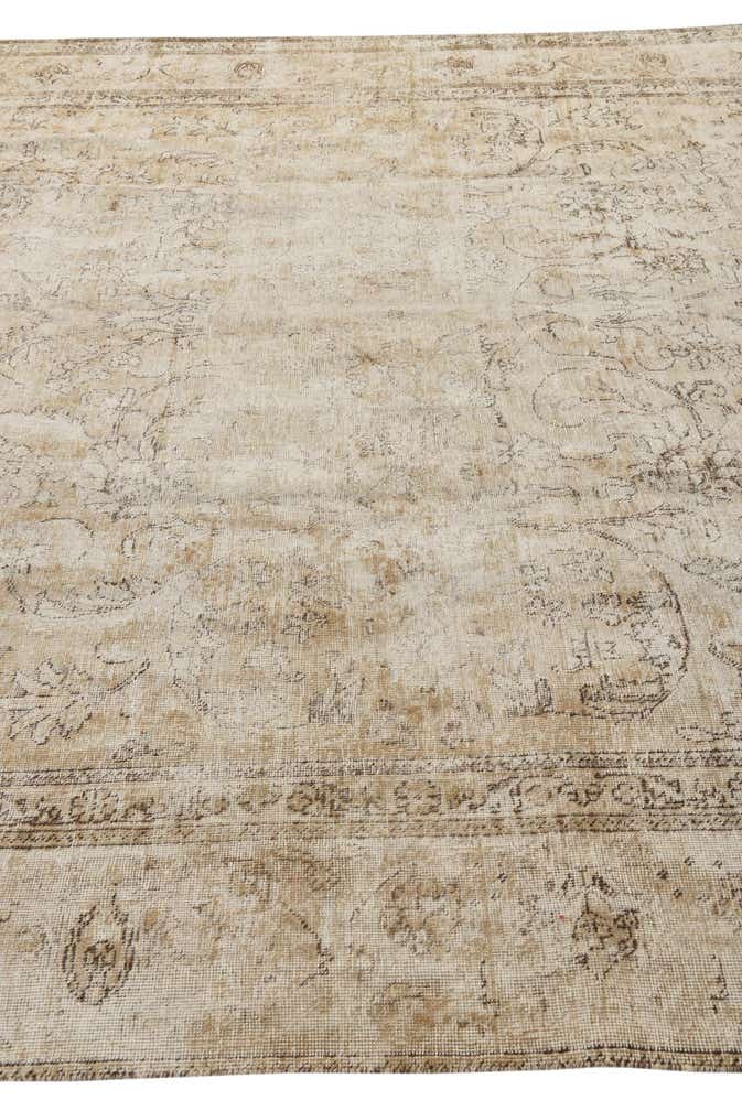 9' 8 x 13' Hand Knotted Ultra Vintage Persian Wool Rug