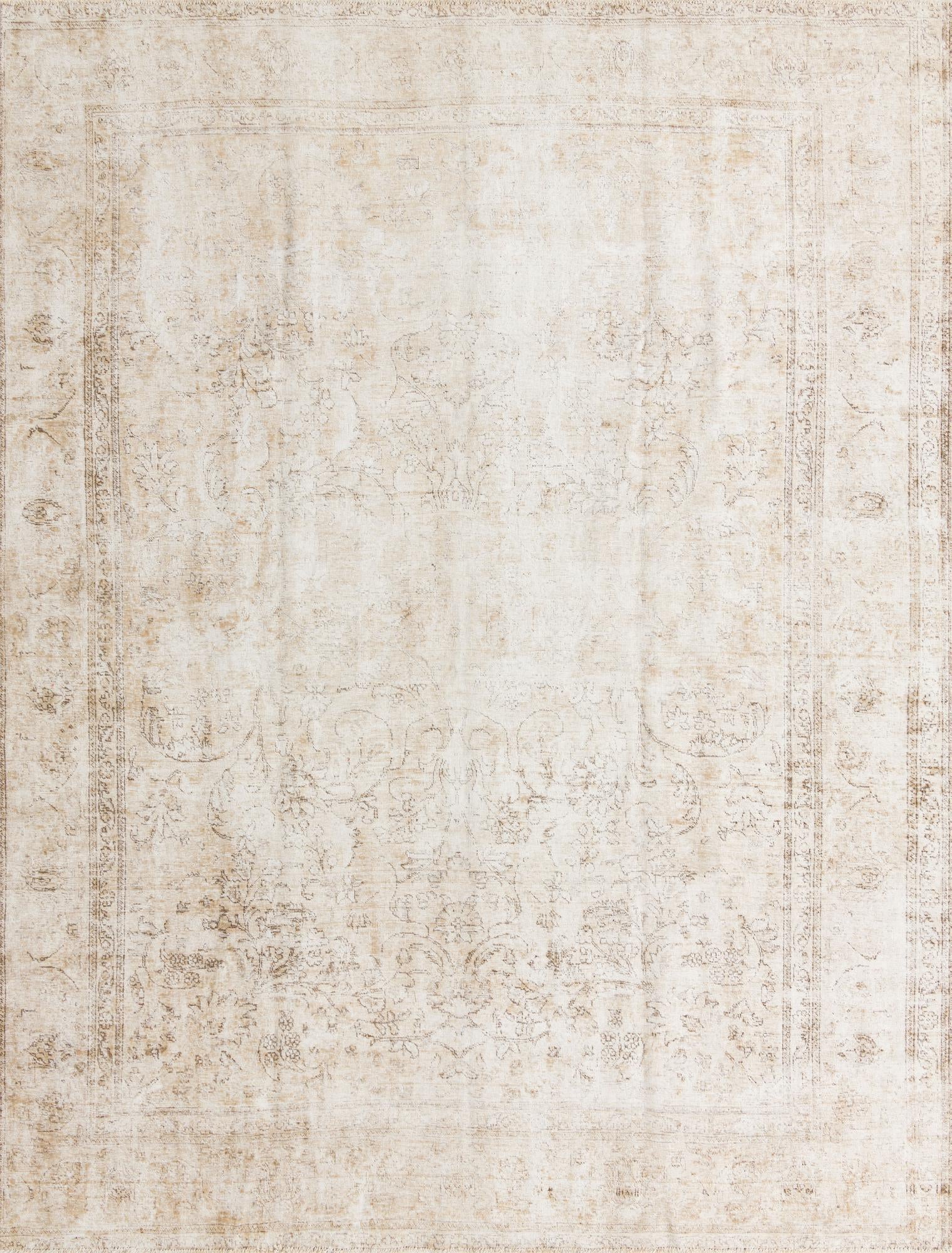 9' 8 x 13' Hand Knotted Ultra Vintage Persian Wool Rug